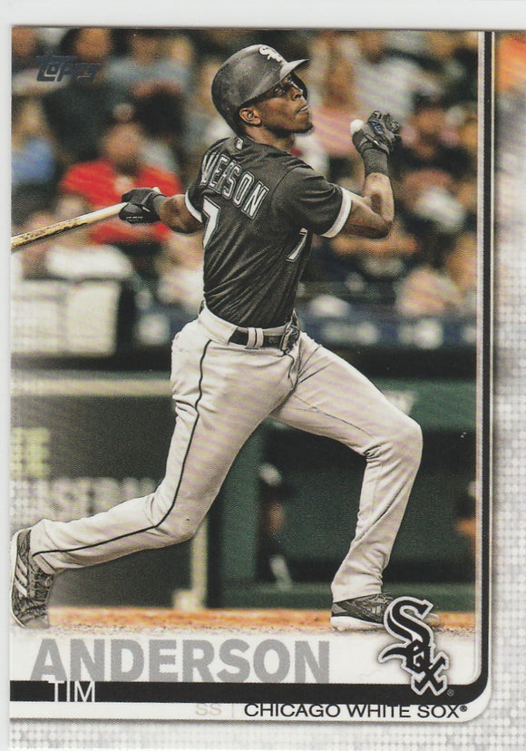 #80 Tim Anderson Chicago White Sox 2019 Topps Series 1 Baseball