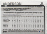#80 Tim Anderson Chicago White Sox 2019 Topps Series 1 Baseball