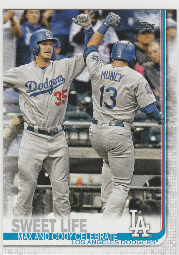 #202 Sweet Life Max and Cody Los Angeles Dodgers 2019 Topps Series 1 Baseball