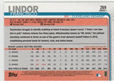 #269 Francisco Lindor Cleveland Indians 2019 Topps Baseball Series 1