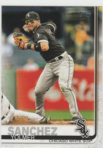 #308 Yolmer Sanchez Chicago White Sox 2019 Topps Series 1 Baseball