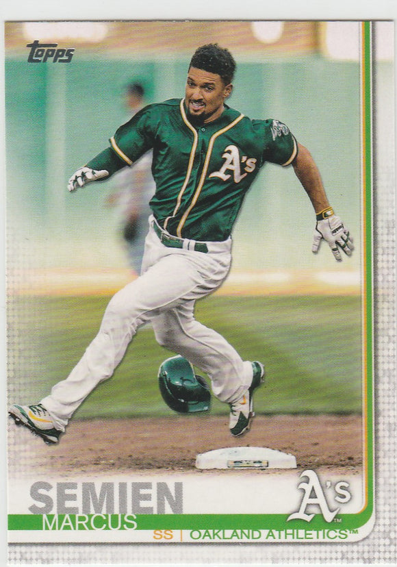 #201 Marcus Semien Oakland Athletics 2019 Topps Series 1 Baseball