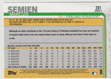#201 Marcus Semien Oakland Athletics 2019 Topps Series 1 Baseball