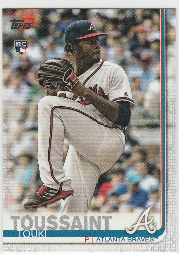 #61 Touki Toussaint Atlanta Braves RC 2019 Topps Series 1 Baseball