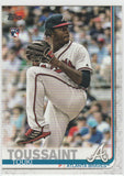 #61 Touki Toussaint Atlanta Braves RC 2019 Topps Series 1 Baseball