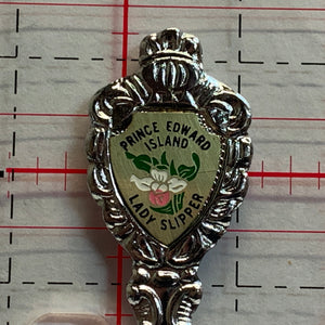 Prince Edward Island Lady Slipper Flower Souvenir Spoon NN