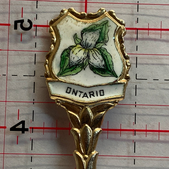 Kitchener Ontario Trillium Flower Souvenir Spoon NP
