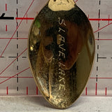 Slave Lake Alberta Canadian Maple Leaf Souvenir Spoon NQ