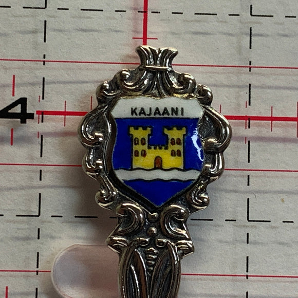 Kajaani Crest Embelm Castle Finland NR Souvenir Spoon