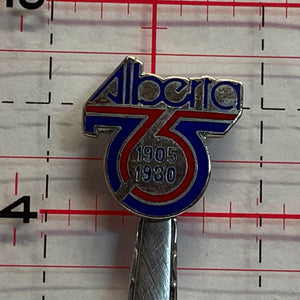 Kiwanis Red Deer 1980 Alberta 75th NV Souvenir Spoon