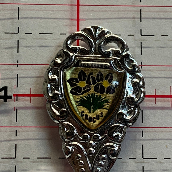 Ochre River Manitoba Crocus Flower NW Souvenir Spoon