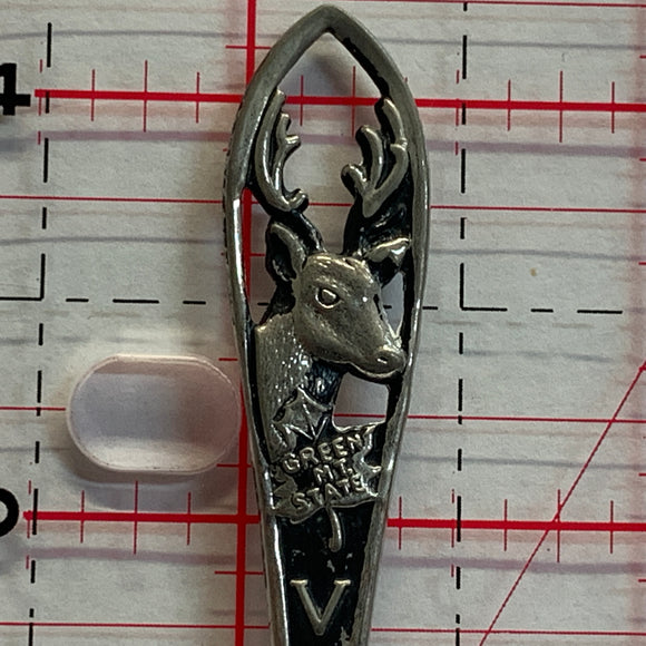 Vermont Deer Green Mountain State NZ Souvenir Spoon