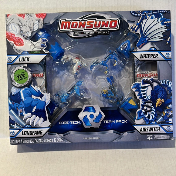 Monsuno core tech 4 pack includes cards toy action figure