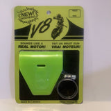 V8 motor sound bicycle tires orange