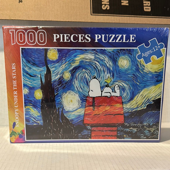 Snoopy under the stars 1000 piece jigsaw puzzle
